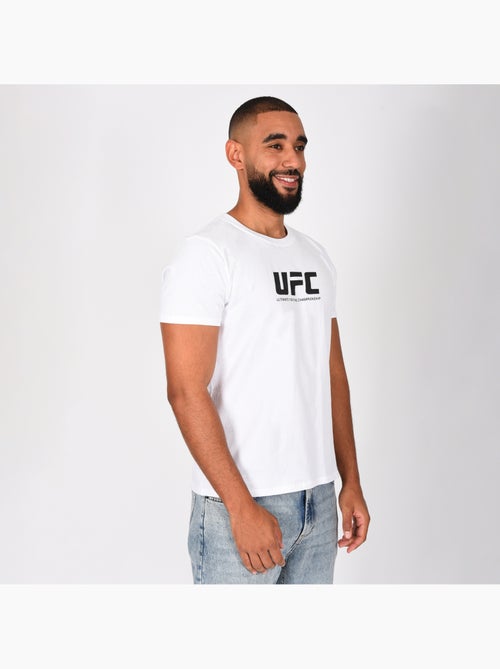 T-shirt ufc branco homem fitness mma lifestyle - Kiabi