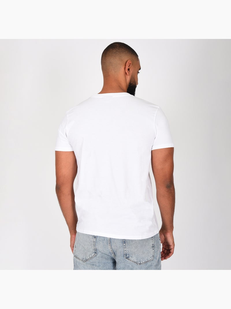 T-shirt ufc branco homem fitness mma lifestyle Branco - Kiabi