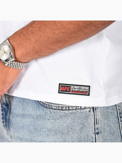 T-shirt ufc branco homem fitness mma lifestyle - Kiabi