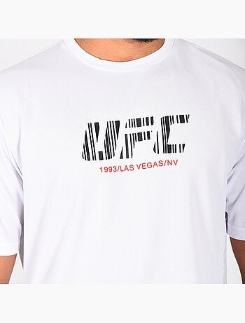 T-shirt ufc homem branco desporto training streetwear