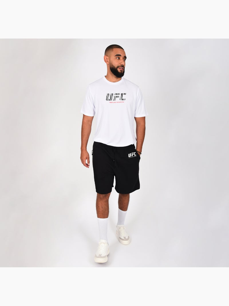 T-shirt ufc homem branco desporto training streetwear Branco - Kiabi