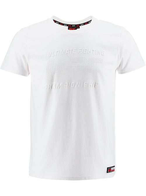 T-shirt ufc homem branco fitness mma lifestyle - Kiabi