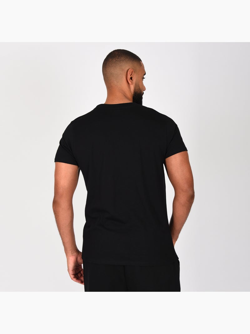 T-shirt ufc homem preto desporto training streetwear Preto - Kiabi