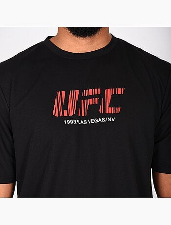 T-shirt ufc homem preto desporto training streetwear
