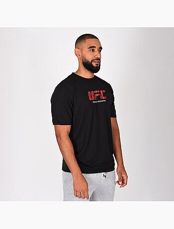 T-shirt ufc homem preto desporto training streetwear