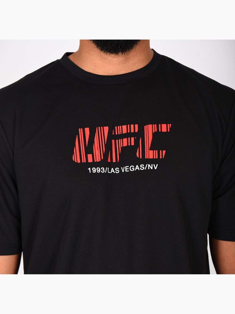 T-shirt ufc homem preto desporto training streetwear Preto - Kiabi
