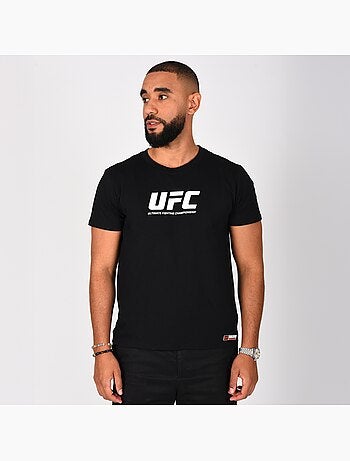 T-shirt ufc preto homem desporto training streetwear