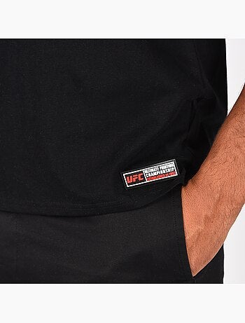 T-shirt ufc preto homem desporto training streetwear