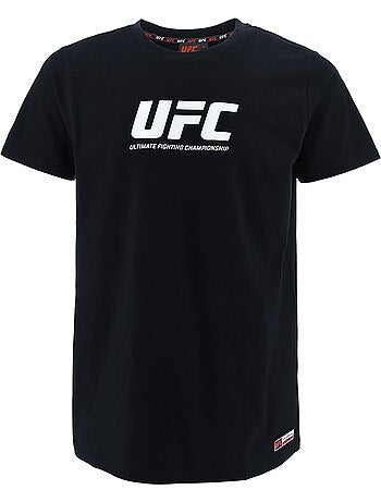 T-shirt ufc preto homem desporto training streetwear
