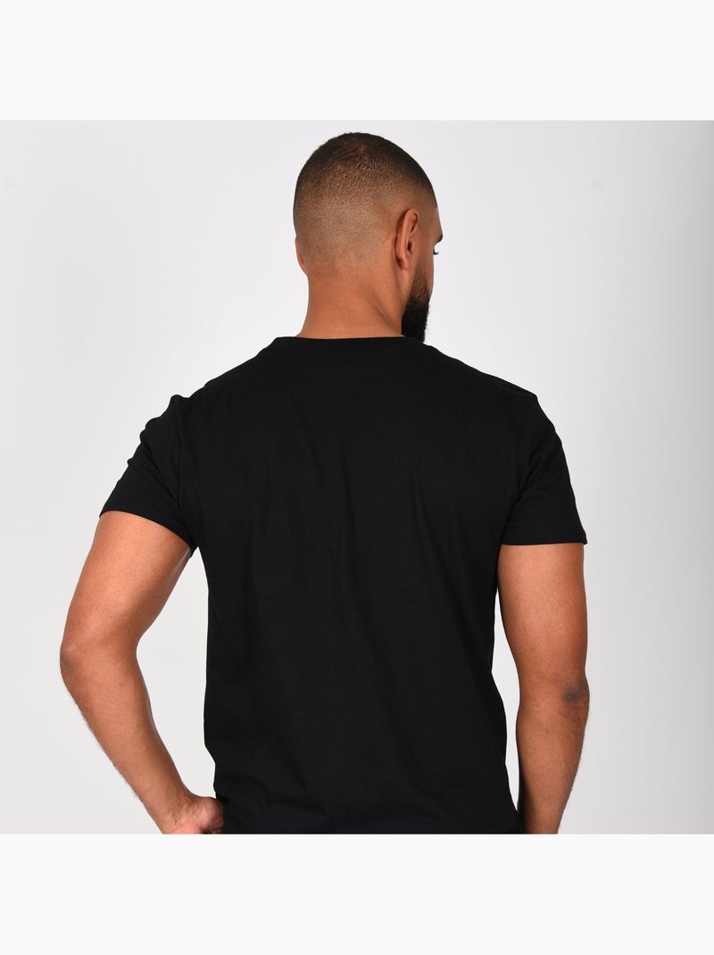 T-shirt ufc preto homem desporto training streetwear Preto - Kiabi