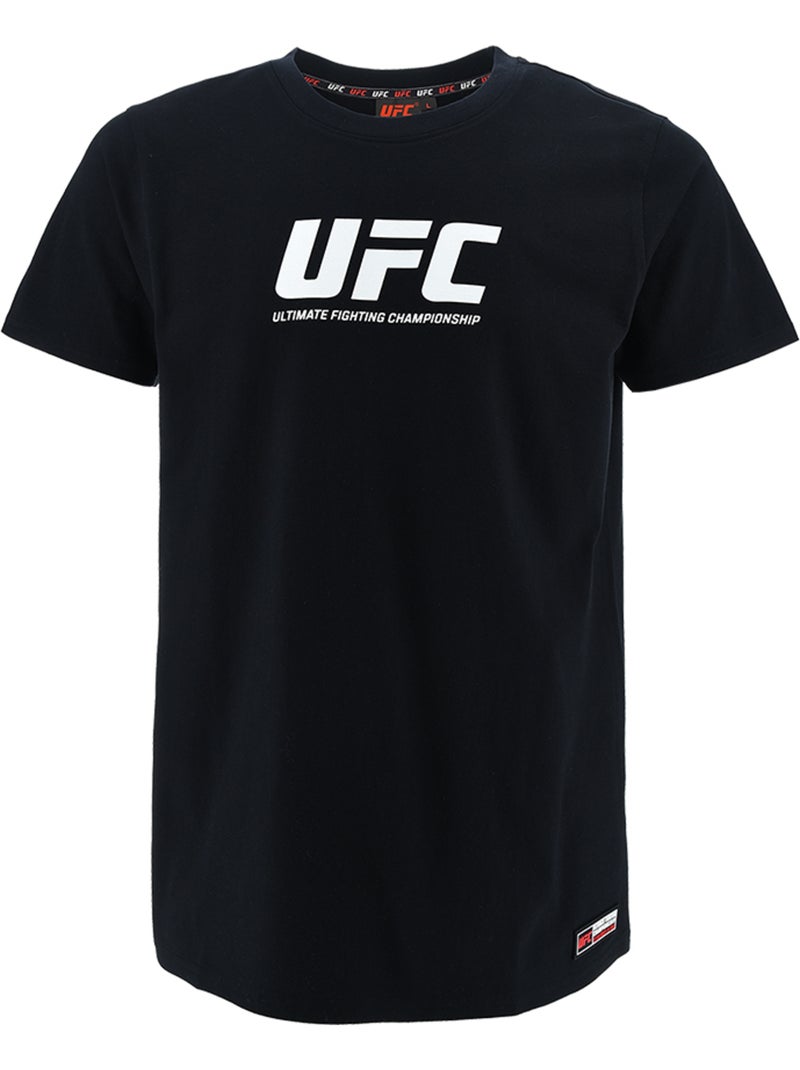 T-shirt ufc preto homem desporto training streetwear Preto - Kiabi