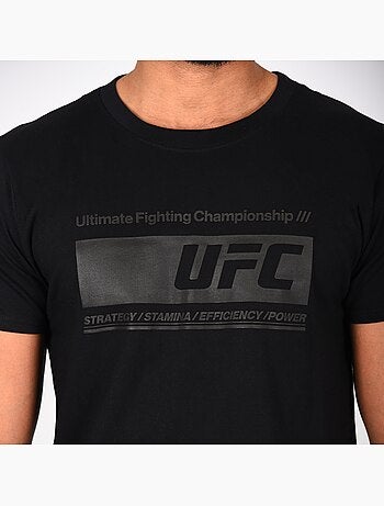 T-shirt ufc preto homem look desporto street preto