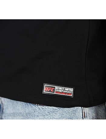 T-shirt ufc preto homem look desporto street preto