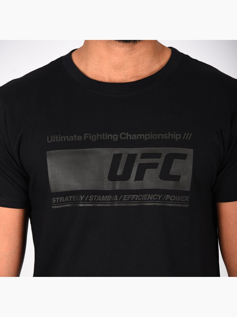 T-shirt ufc preto homem look desporto street preto Preto - Kiabi