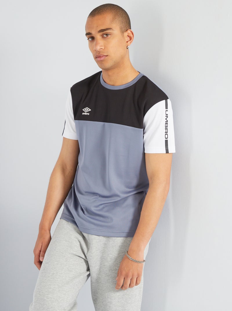 T-shirt 'Umbro' color block PRETO - Kiabi