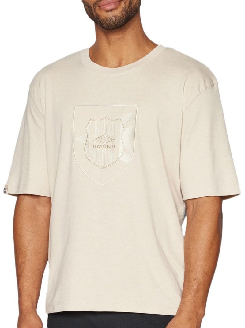 T-Shirt Umbro Crest Bege para Homem Bege - Kiabi