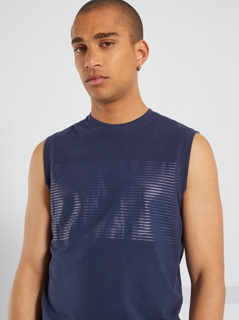 T-shirt 'Umbro' em algodão AZUL - Kiabi