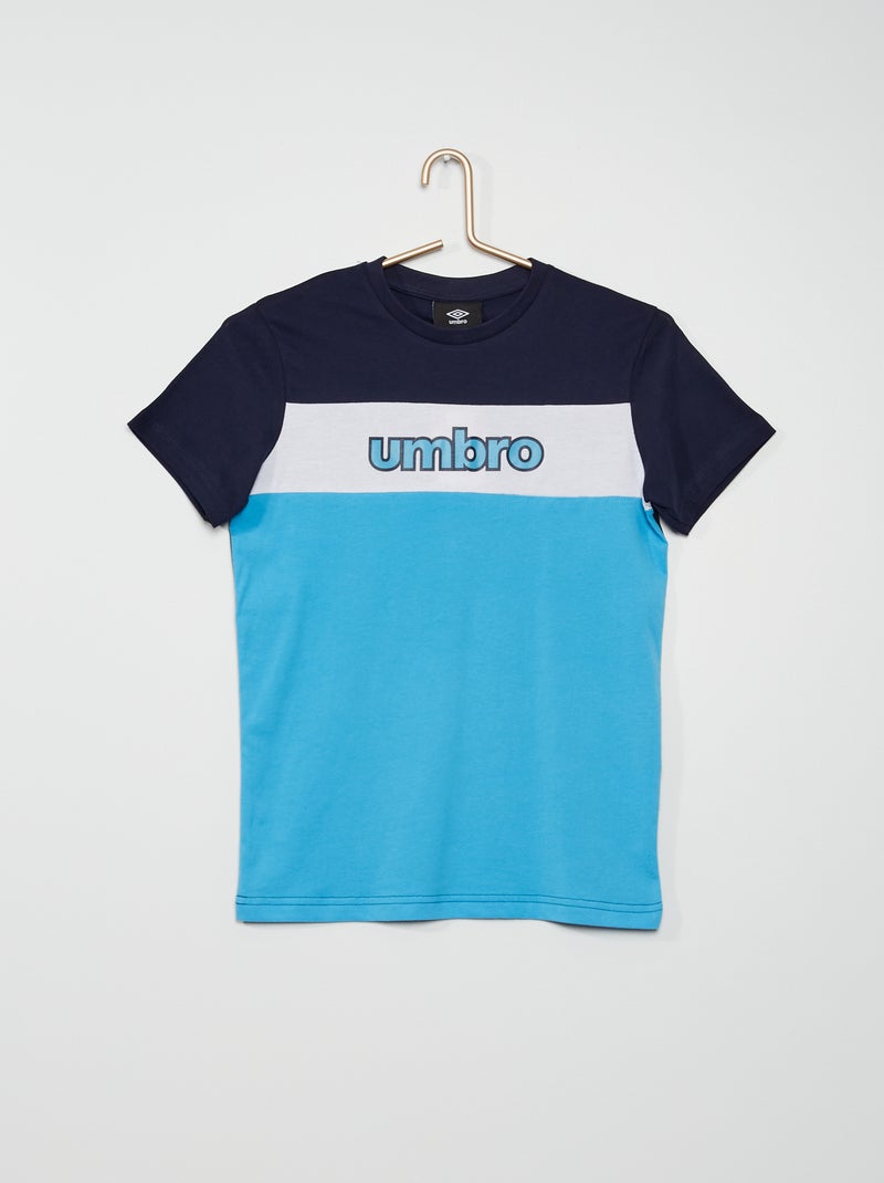 T-shirt 'Umbro' estilo color-block AZUL - Kiabi