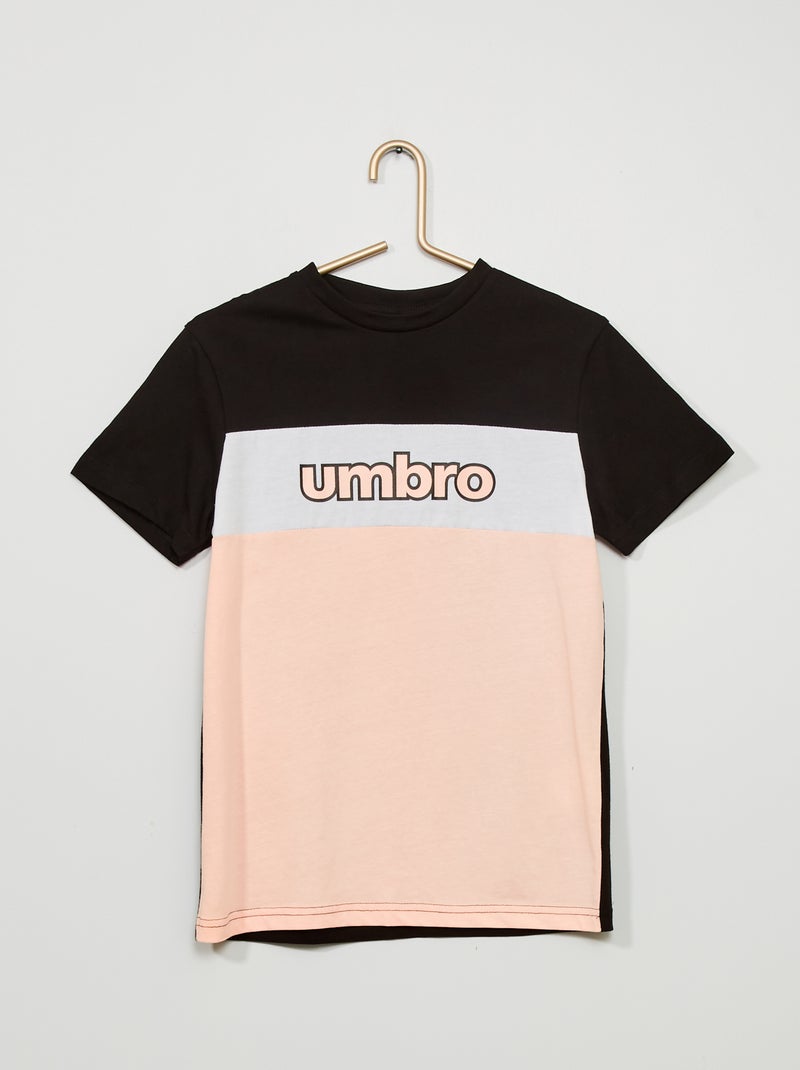 T-shirt 'Umbro' estilo color-block LARANJA - Kiabi