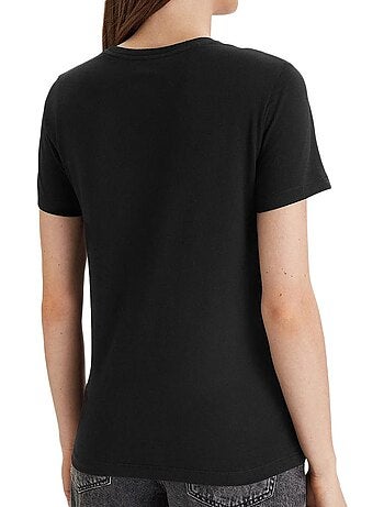 T-Shirt Unissexo Calvin Klein Jeans Algodão Preto X3