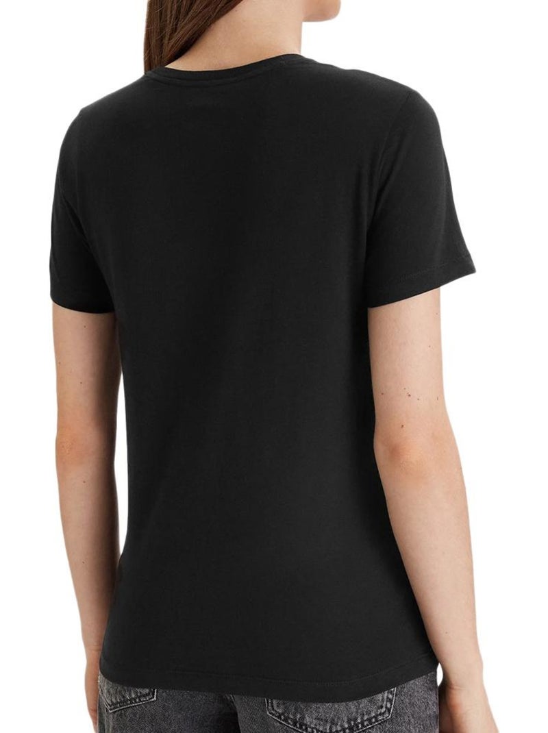 T-Shirt Unissexo Calvin Klein Jeans Algodão Preto X3 Preto - Kiabi