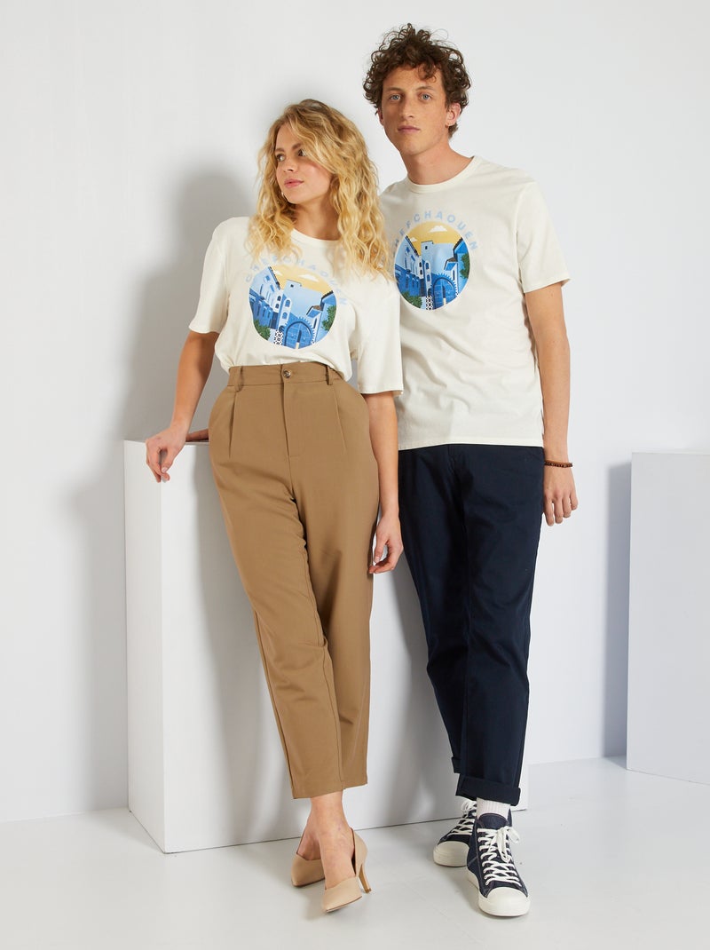 T-shirt unissexo 'Firenze' BRANCO - Kiabi