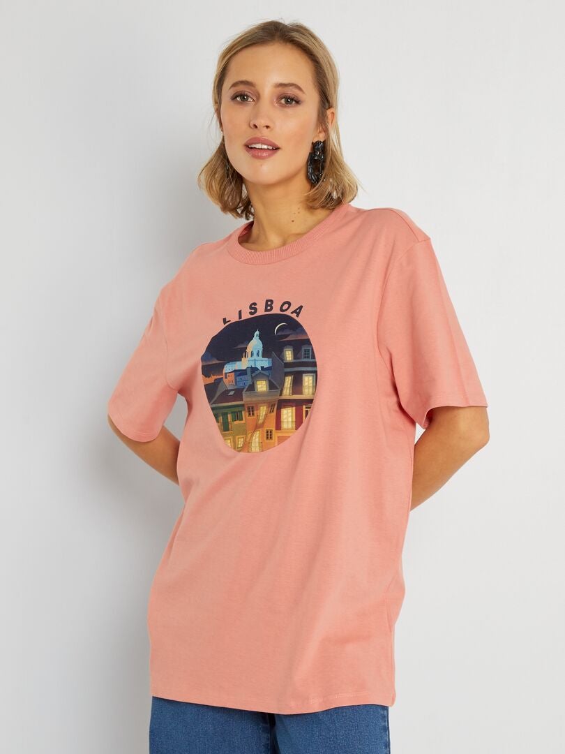T-shirt unissexo 'Firenze' LARANJA - Kiabi