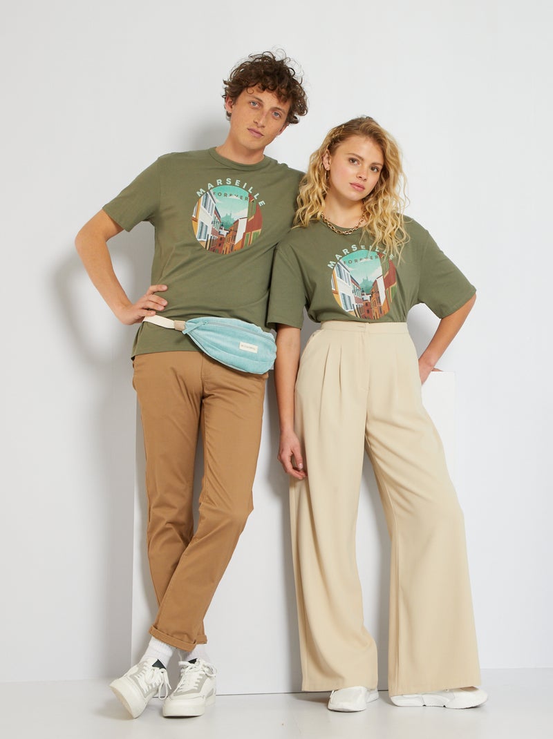 T-shirt unissexo 'Firenze' VERDE - Kiabi