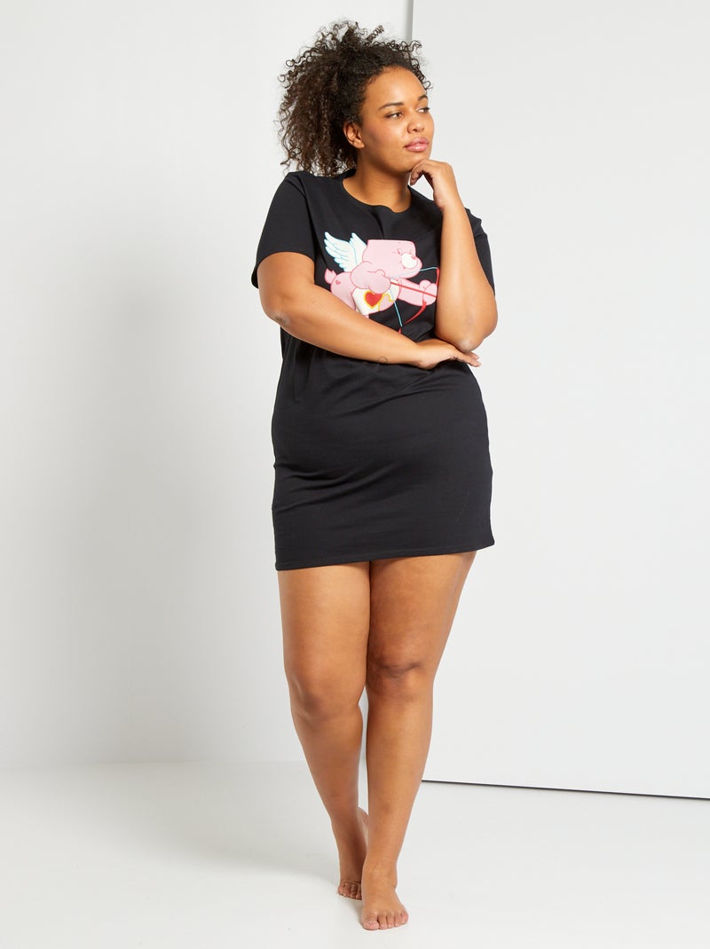 T-shirt 'Ursinhos Carinhosos' Preto - Kiabi
