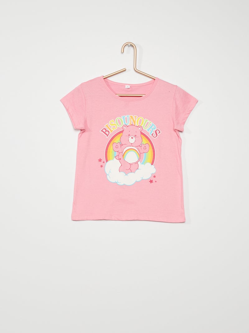 T-shirt 'Ursinhos Carinhosos' Rosa - Kiabi