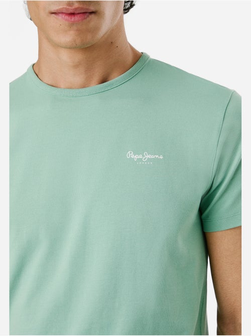 T-shirt verde claro para homem pepe jeans original basic pm508212 - Kiabi T-shirt verde claro para homem pepe jeans original basic pm508212 - Kiabi