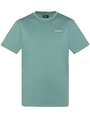 T-shirt Verde Claro para Homem Schott TSCREW
