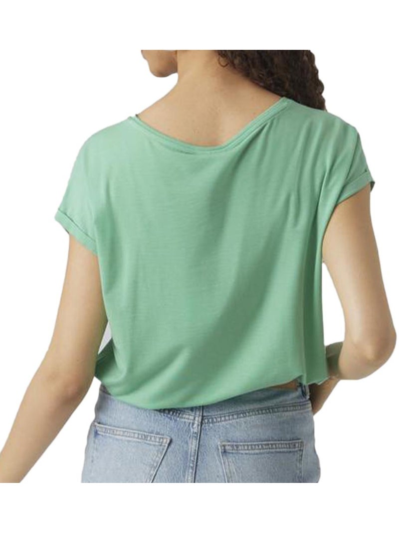 T-shirt Verde Claro para Mulher Vero Moda Ava Aware Verde - Kiabi