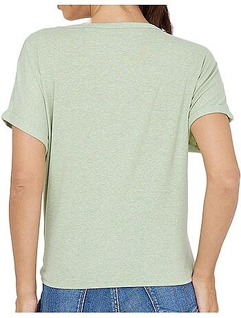 T-shirt verde claro para mulher vero moda marijune