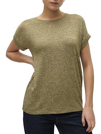 T-shirt fúcsia vero moda brianna para mulher