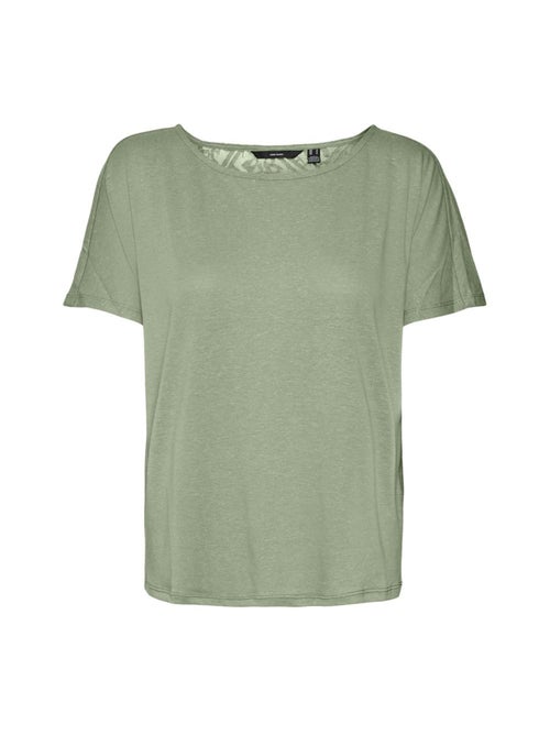T-shirt Verde de Renda para Mulher Vero Moda Marijune - Kiabi
