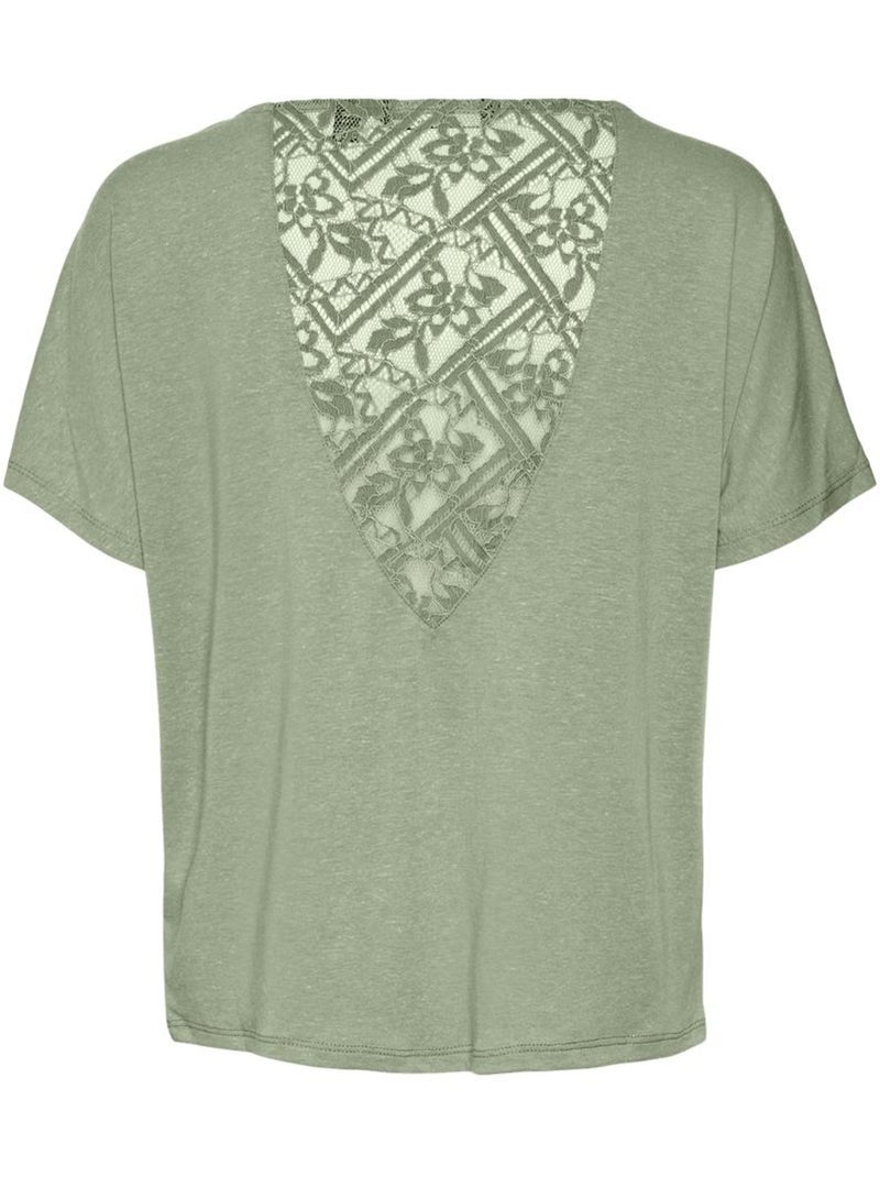 T-shirt Verde de Renda para Mulher Vero Moda Marijune Verde - Kiabi