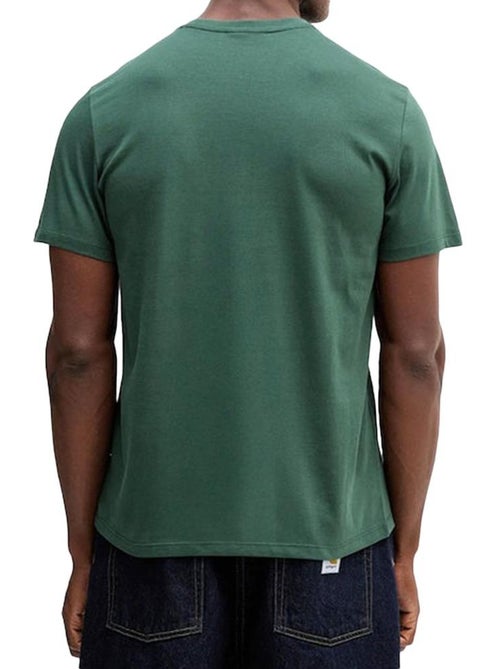 T-shirt verde escuro calvin klein jeans classics para homem - Kiabi