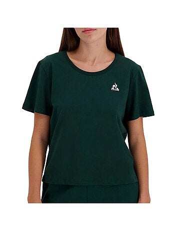 T-shirt Verde Escuro Le Coq Sportif Contemporâneo para Mulher
