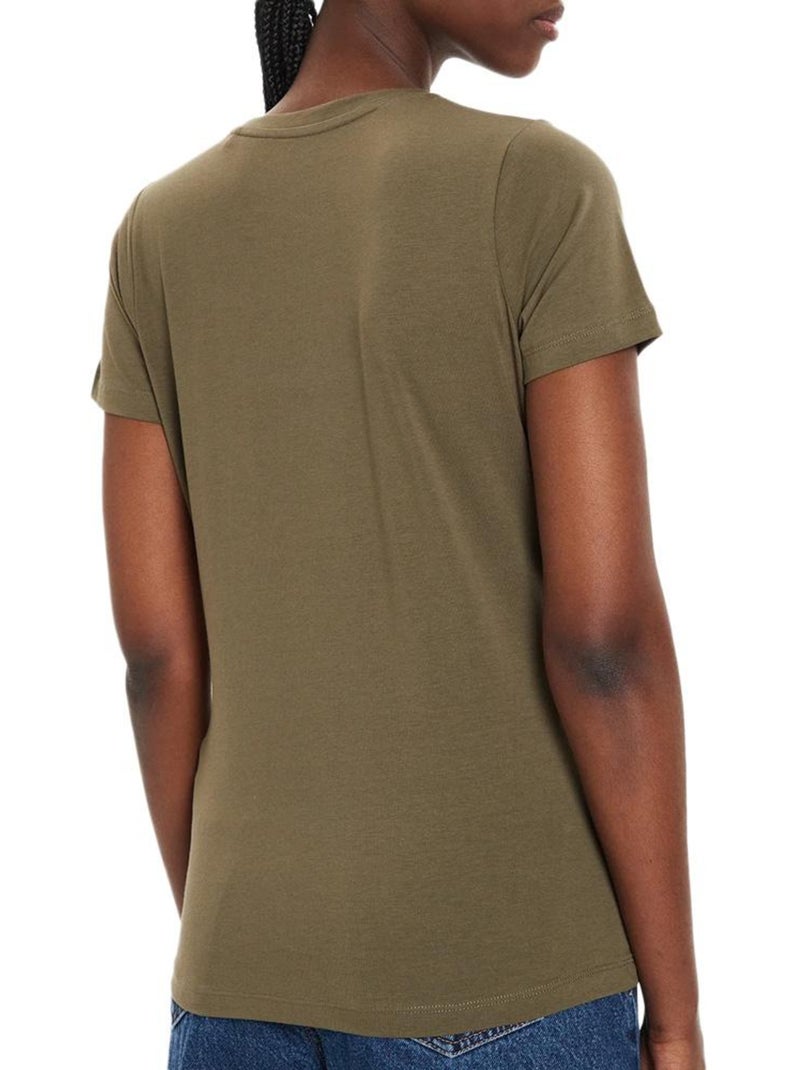 T-shirt verde escuro para mulher pepe jeans new virginia Verde - Kiabi
