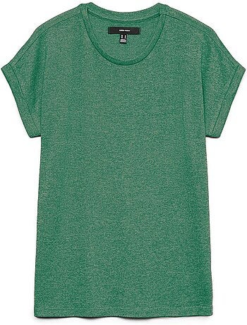 T-Shirt Verde Escuro Vero Moda Brianna para Mulher 10291353