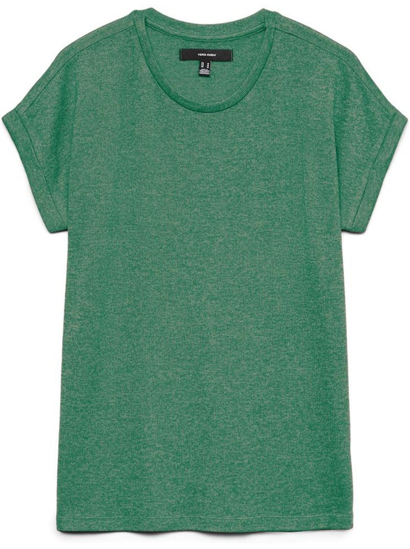 T-shirt verde escuro vero moda brianna para mulher 10291353 Verde - Kiabi