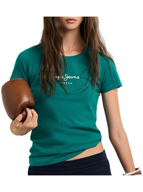 T-shirt verde feminina pepe jeans virginia - Kiabi T-shirt verde feminina pepe jeans virginia - Kiabi