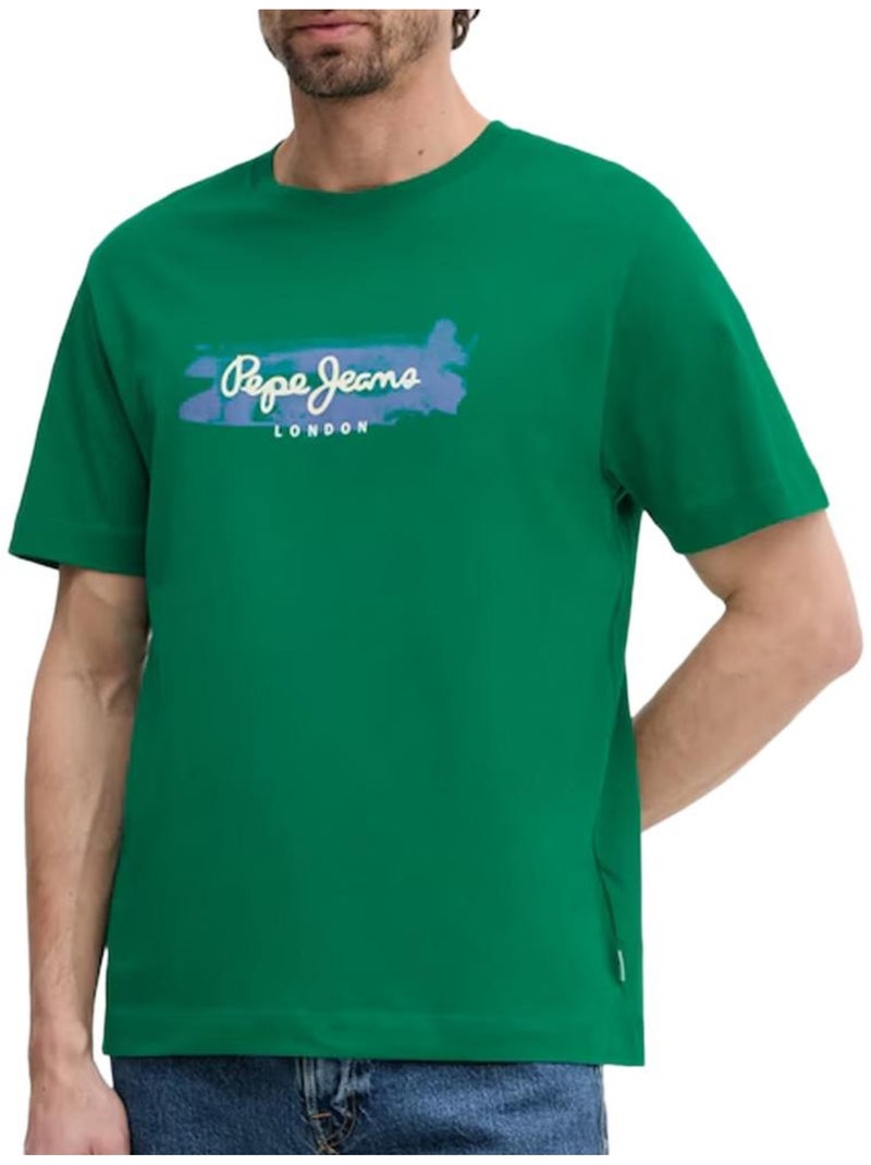 T-shirt Verde Masculina Pepe Jeans Picthon Verde - Kiabi