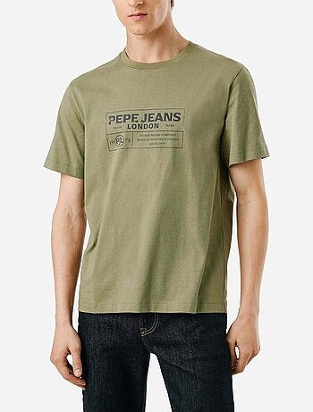 T-shirt verde masculina pepe jeans tharky