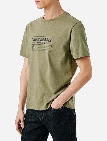 T-shirt pepe jeans tharky para homem branco