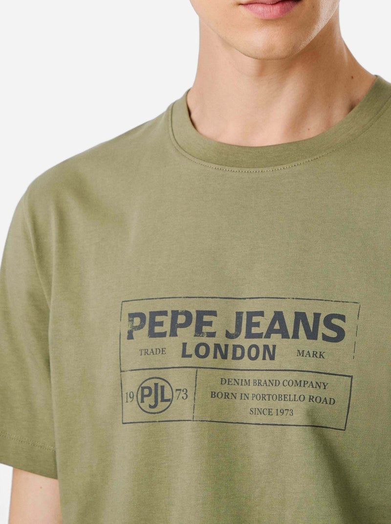 T-Shirt Verde Masculina Pepe Jeans Tharky Verde - Kiabi