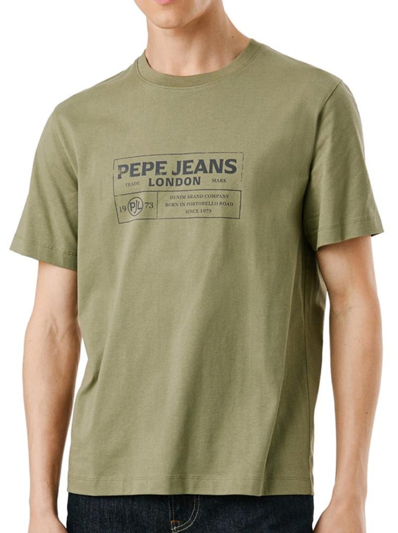 T-Shirt Verde Masculina Pepe Jeans Tharky Verde - Kiabi