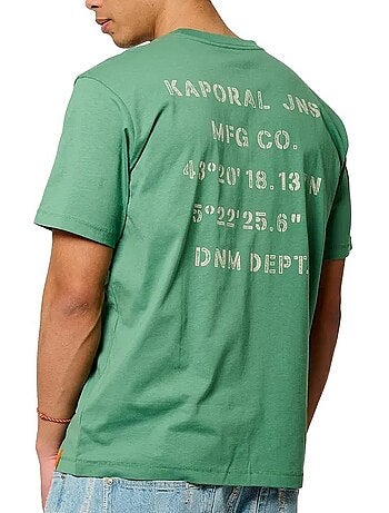 T-shirt verde masculino kaporal barkh