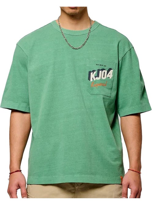 T-Shirt Verde Masculino Kaporal BAXH - Kiabi T-Shirt Verde Masculino Kaporal BAXH - Kiabi